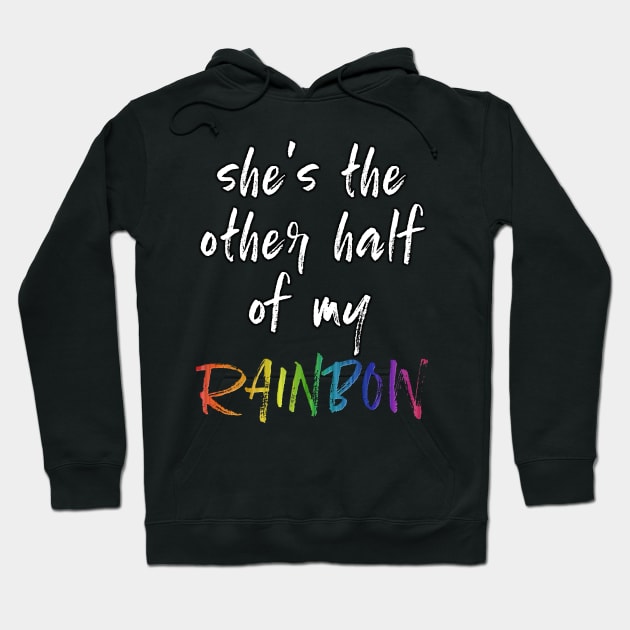 Lesbian Pride Shes The Other Half Rainbow Matching Couples